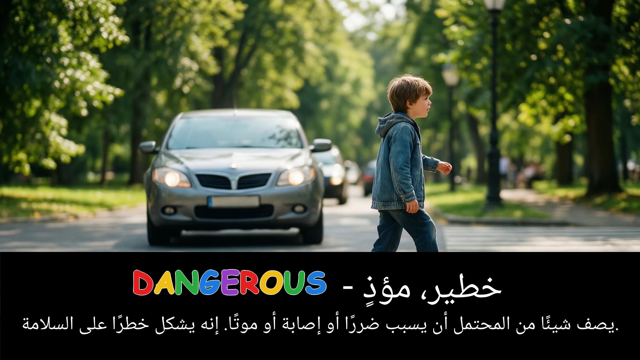 Arabic Illustration for dangerous